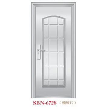 Puerta de acero inoxidable para exteriores (SBN-6728)